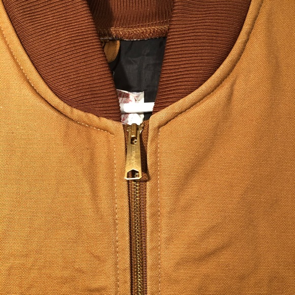 Carhartt Arctic Quilt Lined Duck Vest Tan Zip Close Men's Sz XL Reg V01B… - Picture 5 of 8